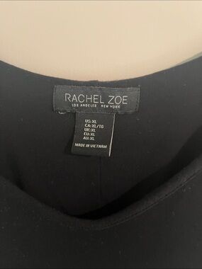 Rachel Zoe Black Scoop Neck Top